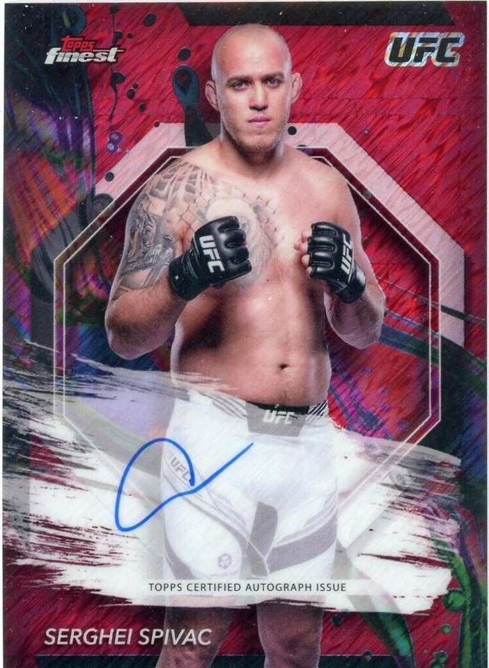 2024 Topps Finest UFC - Serghei Spivac #FA-SIS - 1 of 1