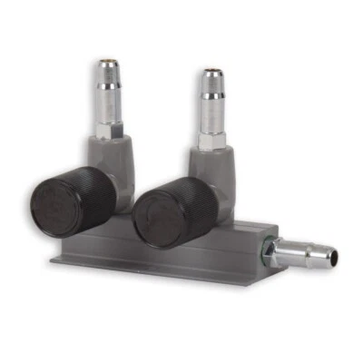 AngelAqua® 2 fach Luftverteiler Hi Blow Koi Teich Filter Luft Verteiler Ø 9 mm