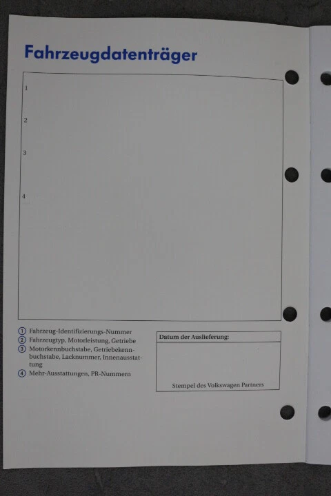 VW Serviceplan 11.2003 New Beetle Golf Variant Polo "Ohne Einträge" Serviceheft - Bild 3 von 4