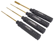 NHX RC Hex & Nut Driver 0.05''/1.3/1.5mm / Box 4.0mm (4) -Black: SCX24