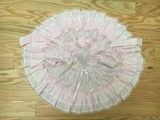 VTG Kandy Ann Ruffle Lace Party Circle Girl Dress Size M - 12 Months