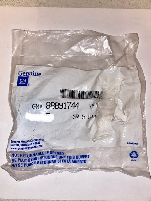 Tuerca de rueda GM 1990-2002 NUEVA, PIEZA ORIGINAL OEM, NÚMERO DE PIEZA 88891744 Foto 4 de 4