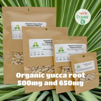 Organic Yucca Root (yucca schidigera) 500mg or 650mg vegetarian pullulan