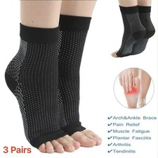Neuropathy Hot Socks 3 Pairs For Women and Men, Soothe Compression Socks Small