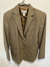 Pendleton 100 Virgin Wool Plaid Blazer Size 16