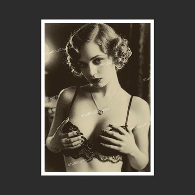 6x SW Foto Abzug Vintage Serie Frauen Deutschland Nude Art 1930 10x15 a[9t9bfp]