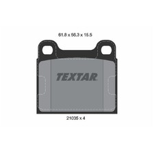 Satz Bremsbeläge Bremsklötze hinten für Mercedes S-Klasse C126 W116 | 2393694