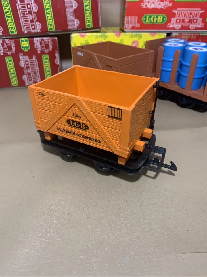 Lot of 5 LGB Short Work Cars 4043 4044 4045 With Original Boxes - Image 3 of 4