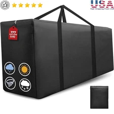 Waterproof Extra Large Outdoor Cushion Storage Bag Heavy Duty Oxford Zipper New