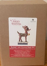 Jim Shore RUDOLPH WITH OVERSIZED JINGLE BELL FIGURINE 6012716  NEW IN BOX 2023