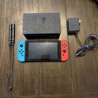 Nintendo Switch HAC-001 32GB 1080p TV Compatible Neon Joy-Con Dock AC 2017