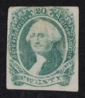 CKStamps: US Stamps Collection CSA Scott#13 Mint HR OG Crease Thin
