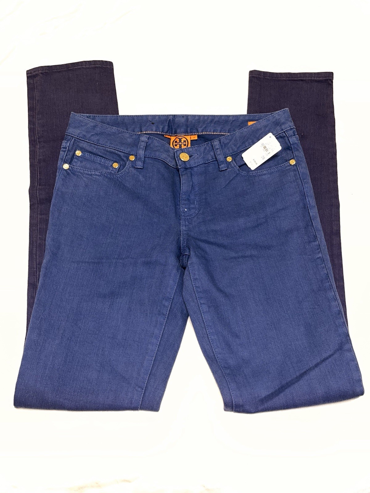 NWT Tory Burch blue ombré Super Skinny Jeans. Size 28 TALL Inseam is 35” thumbnail 2