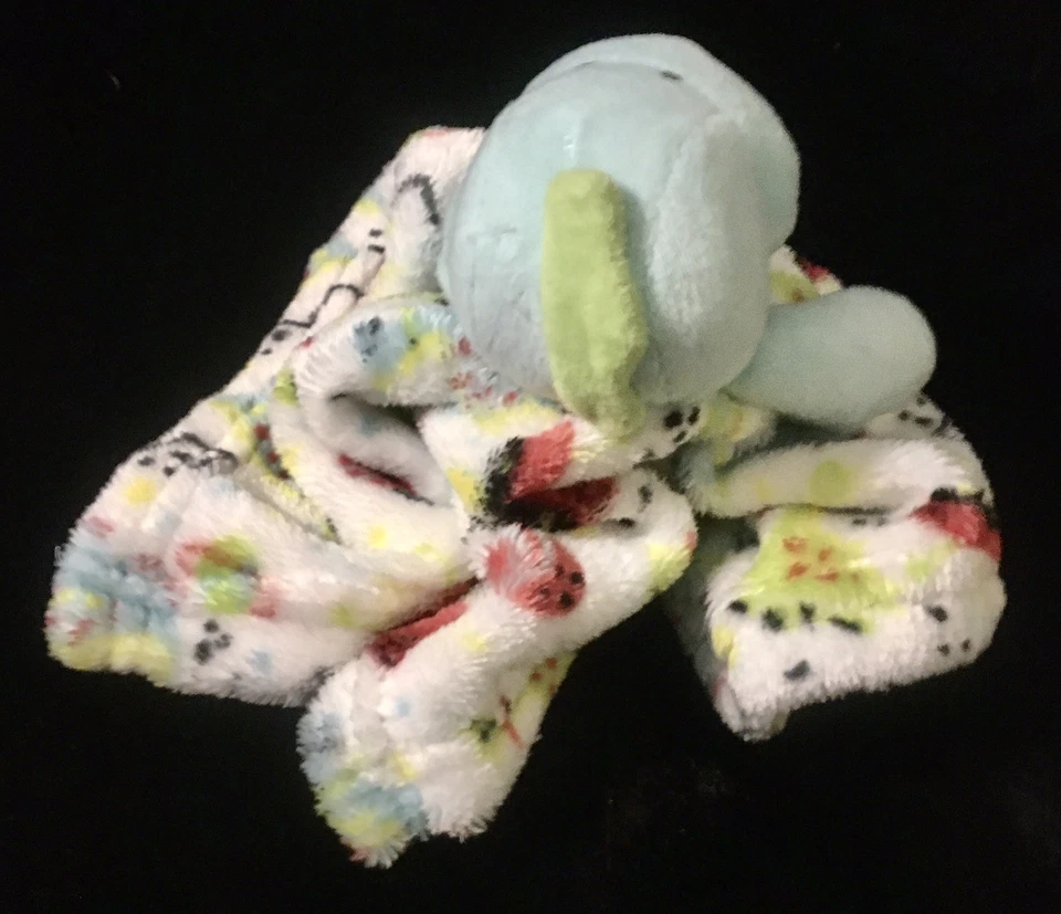 Manta de seguridad Le Bebe Favorite azul dinosaurio bebé Lovey espacio exterior 2022 Foto 4 de 4