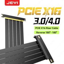 JEYI Reverse PCIe 4.0/5.0 x16 Extension Cable, GPU Reverse Riser Cable for ITX