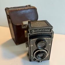 Rolleicord Film Camera w/ case - Art Deco Model 510 - German - Untested