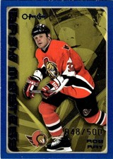 2003-04 O-Pee-Chee Blue Bash Masters Rob Ray 048/500 Ottawa Senators #287