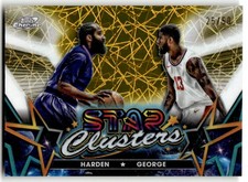 2023-24 Topps Cosmic Paul George / James Harden /50 Gold Refractors #SC-10