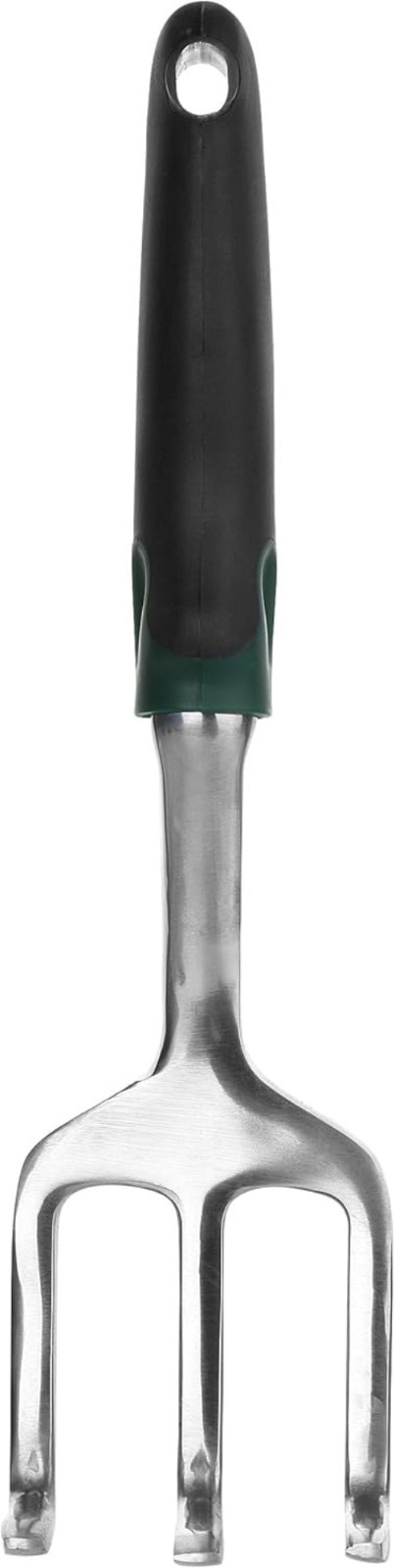 Effortless Weeding with 3-Prong Black Mini Hand Rake - Garden Essential Tool