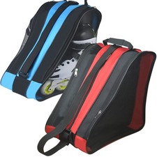 Ice Skate Bag Large Capacity Fits Quad Inline Roller Skates Travel Storage