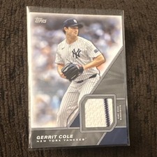 Topps Gerrit Cole 2026 Yankees Major League Material Relic Card #MLM-GC