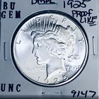 1925 P BU GEM PEACE SILVER DOLLAR UNC MS+++ U.S. MINT RARE COIN 9147