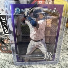 2025 Bowman Chrome Richard Matic 1st Purple Refractor /250 #BP-71 Yankees
