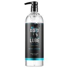 XESSO Water-Based Lube 32 fl oz, All Natural  Hypoallergenic Without Glycerin...