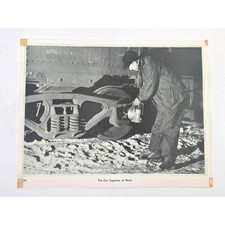 Vintage 1940s Railroad Car Inspector 11x8.5 Photo Print 7