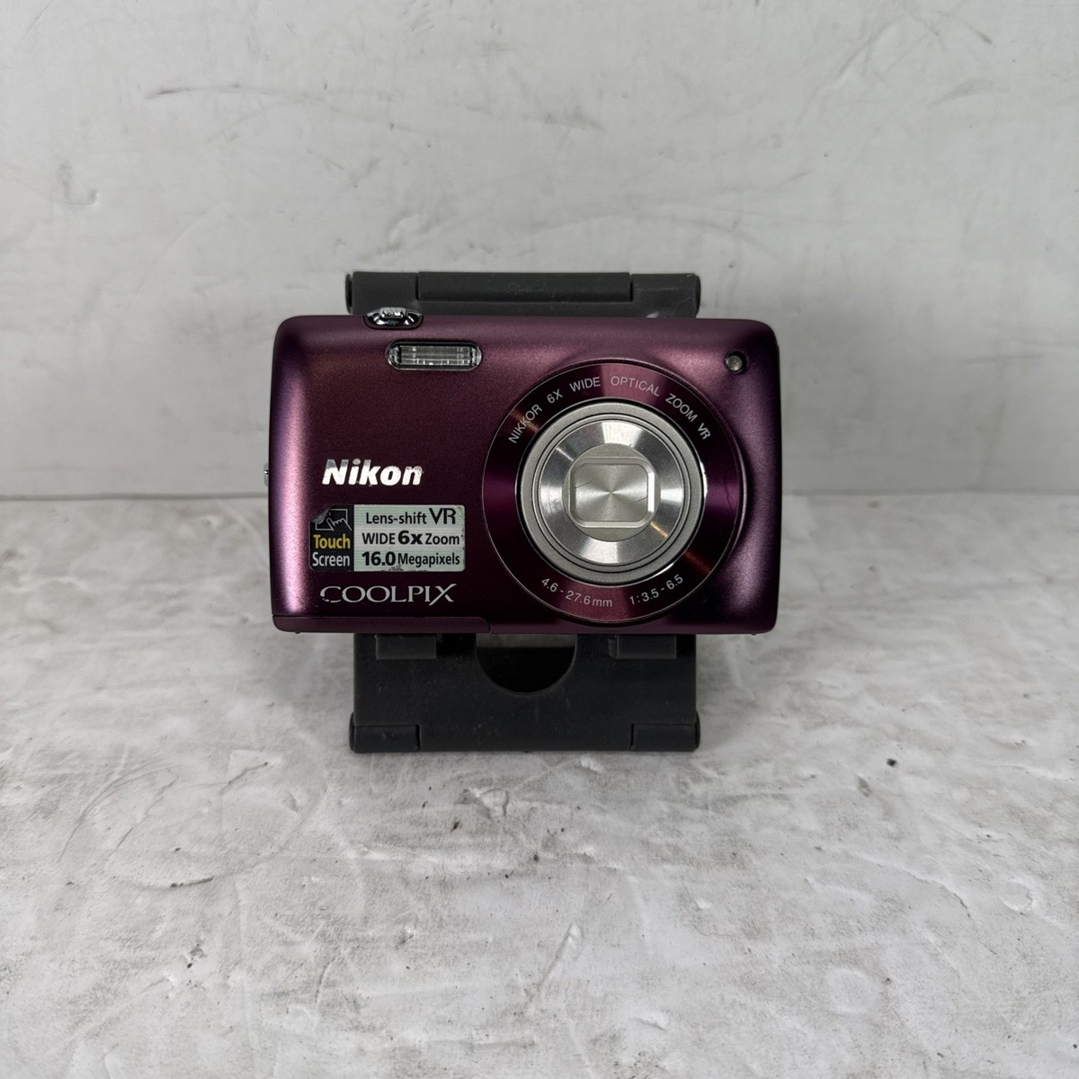 For Parts ) Nikon Coolpix S4300 Touchscreen Compact Digital Plum