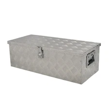 Aluminum 30"X13"X10" Silver Pickup Trailer Truck Bed Tool Box Underbody Storage