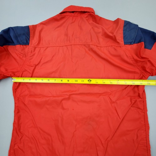 Vintage 70s 80s WHITE STAG Womens Red Full Zip Collared Windbreaker Colorblock - Picture 12 of 15