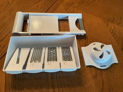 5 in 1 Kitchen Grater Michael Andrew Interchangeable Stanless Steel 5 Blades