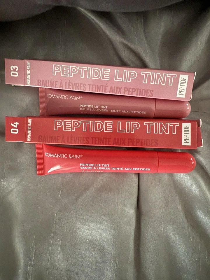 Romántico Tinte Labial Péptido Lluvia Set de 2 Tonos 3 y 4 Nuevo En Caja Envío Gratis Foto 2 de 4