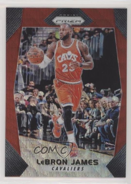2017-18 Panini Prizm Ruby Wave Prizm LeBron James #191 hs9