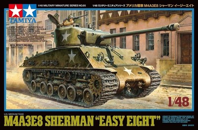 Tamiya 32595 1:48 USA Medium Tank M4A3E8 Sherman Easy Eight