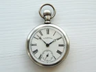 VINTAGE US POCKET WATCH - AW.W Co WALTHAM - 50mm - ( NOT WORKING ) - SILVER 925