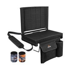 APEXUP Stadium Seats with Back Support, Portable Bleacher Seat with Large Poc...