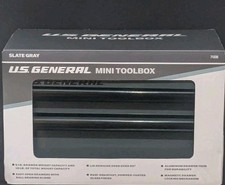 Mini Steel Toolbox Slate Gray U.s. General Brand New In The Box 71338 Mini Steel Toolbox Slate Gray U.s. General Brand New In The Box 71338