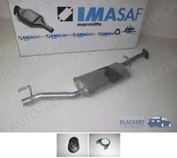 Imasaf Auspuff Mitteltopf + Anbauteile für Ford Transit 2.0 + 2.0I 1991-1994