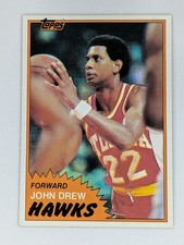 1981-82 Topps #1 John Drew Atlanta Hawks