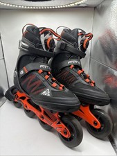 K2 boa inline skates rollerblades black Orange mens size uk 9. VGC