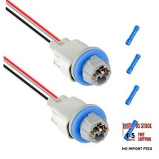 Rear License Plate Light Lamp Bulb Socket Connector  Wiring Pigtail Harness