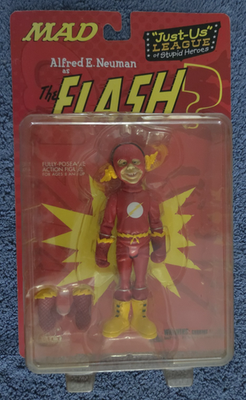 MAD Just-Us LEAGUE Alfred E. Neuman The Flash Action Figure DC