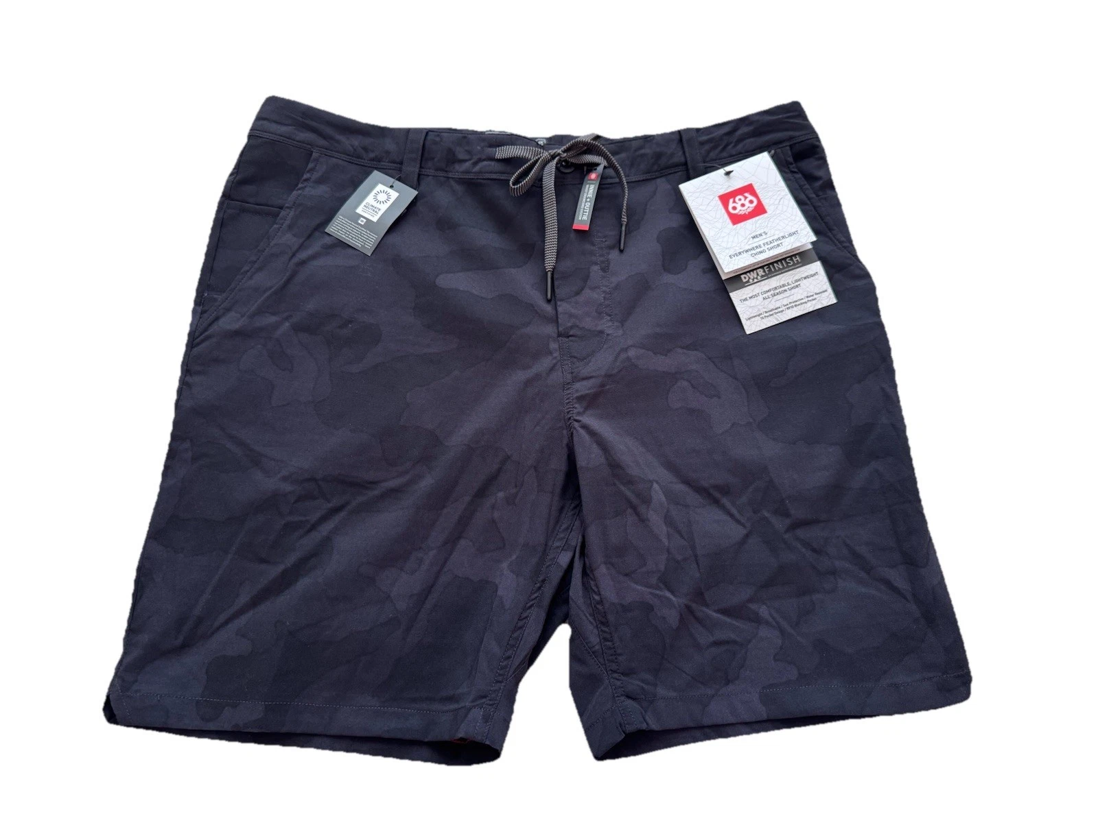 686 Black Cano Everywhere Featherlight Chino Short Men’s Large L