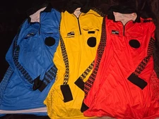 NISOA Official Sports Soccer Referee Uniform Jersey Men’s Large LOT of 3