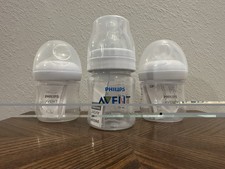 Lot of Three Baby Bottles New With Paper Inside