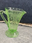 Green Cameo Ballerina 4¼" Tall Creamer