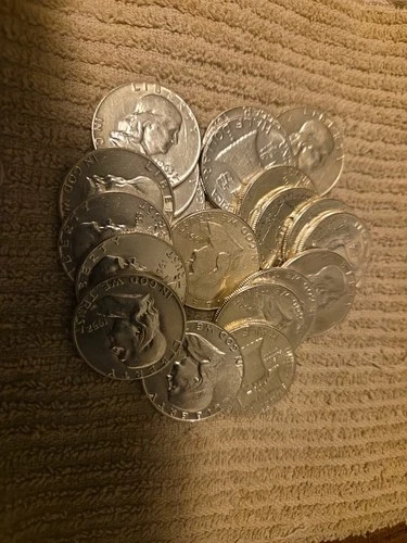 .50 Cent Ben Franklin Half Dollar 90% Silver brilliant uncirculated