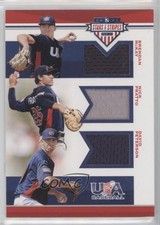 2017 USA Baseball Stars & Stripes Trios Materials Brendan McKay Nick Pratto 0q1p